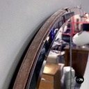 Italian mid-century modern oval wall mirror, 1950s