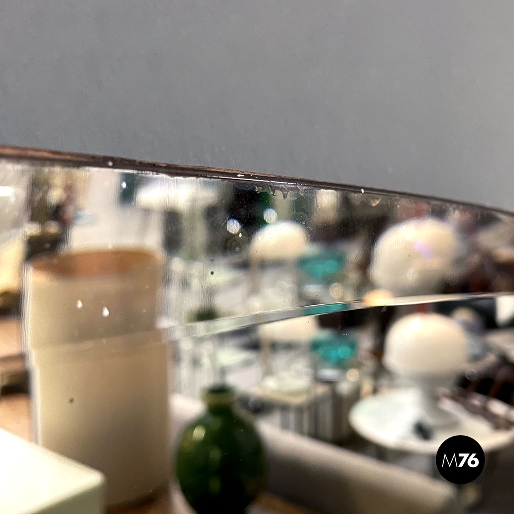 Italian mid-century modern oval wall mirror, 1950s