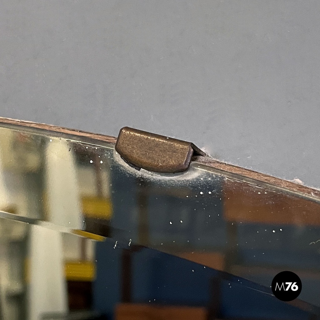 Italian mid-century modern oval wall mirror, 1950s