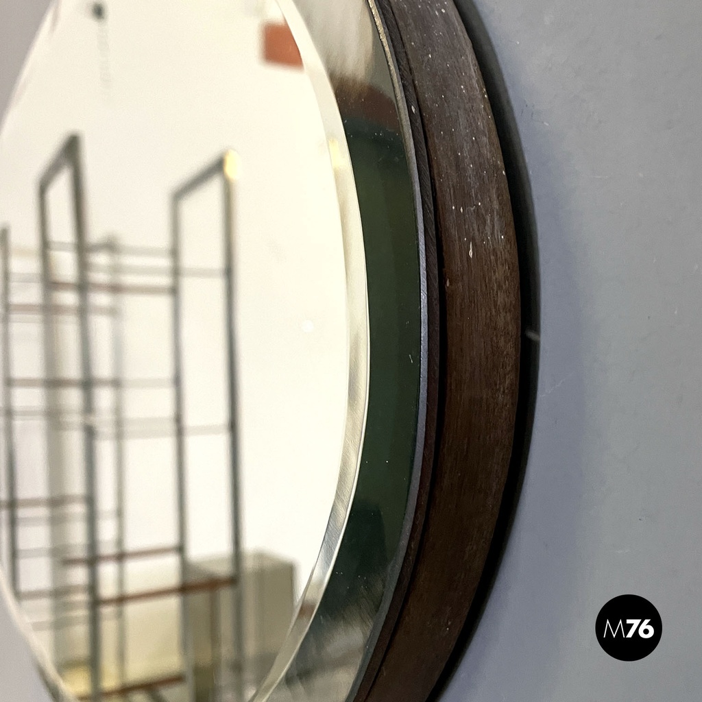 Italian mid-century modern oval wall mirror, 1950s