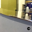 Italian mid-century modern oval wall mirror, 1950s