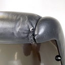 Poltrona in pelle nera di Cesare Casati per Arflex, 1960 ca.