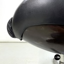 Poltrona in pelle nera di Cesare Casati per Arflex, 1960 ca.