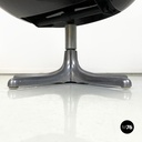 Poltrona in pelle nera di Cesare Casati per Arflex, 1960 ca.