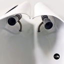 Appliques space age in lamiera, 1970 ca.