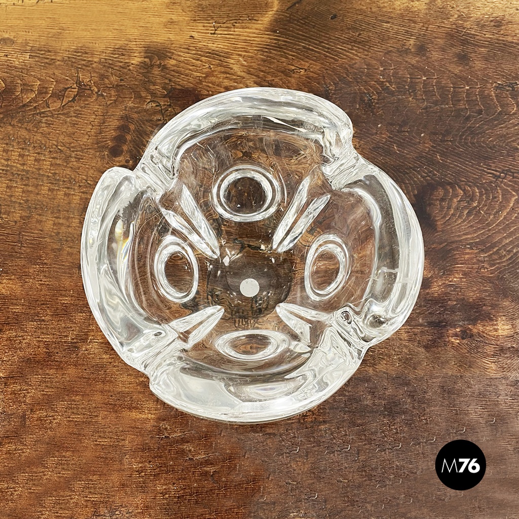 Posacenere da tavolo in cristallo, 1970 ca.