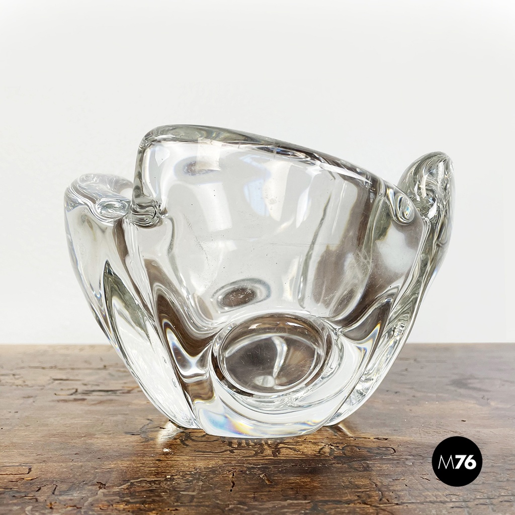 Posacenere da tavolo in cristallo, 1970 ca.