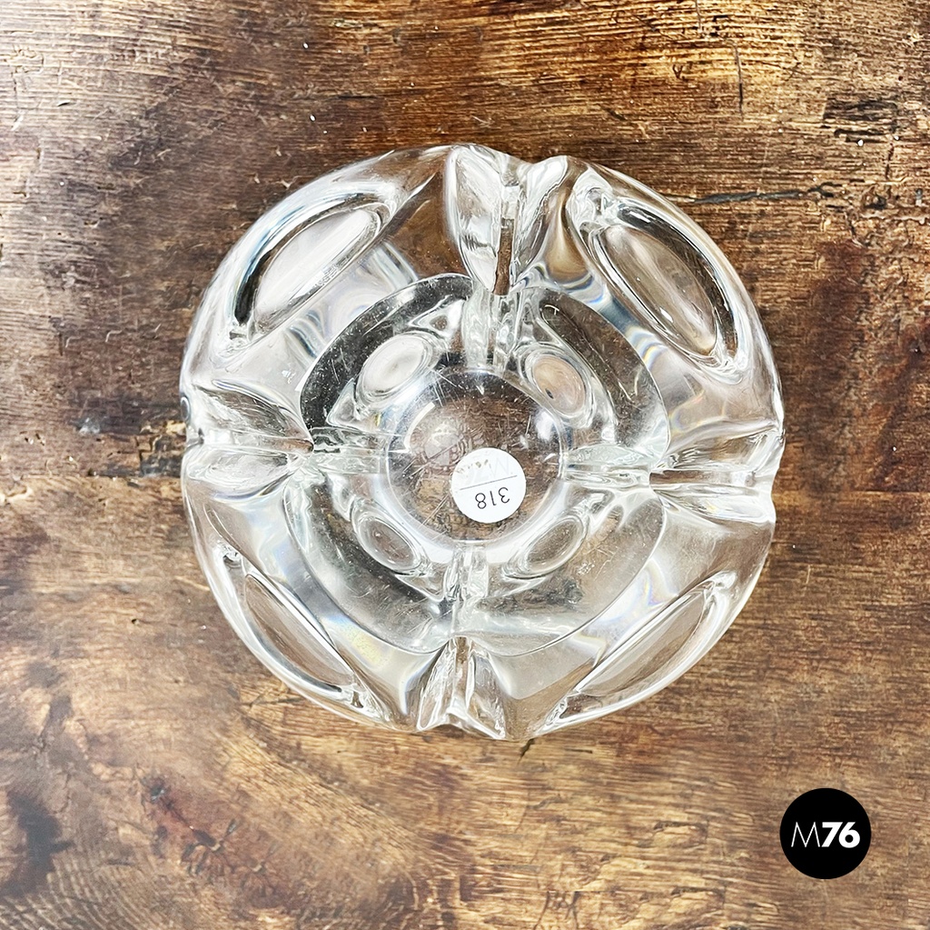 Posacenere da tavolo in cristallo, 1970 ca.