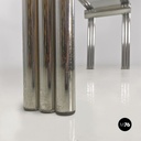 Consolle in vetro e acciaio, 1970 ca.