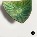 Posacenere in ceramica smaltata verde,1990 ca.