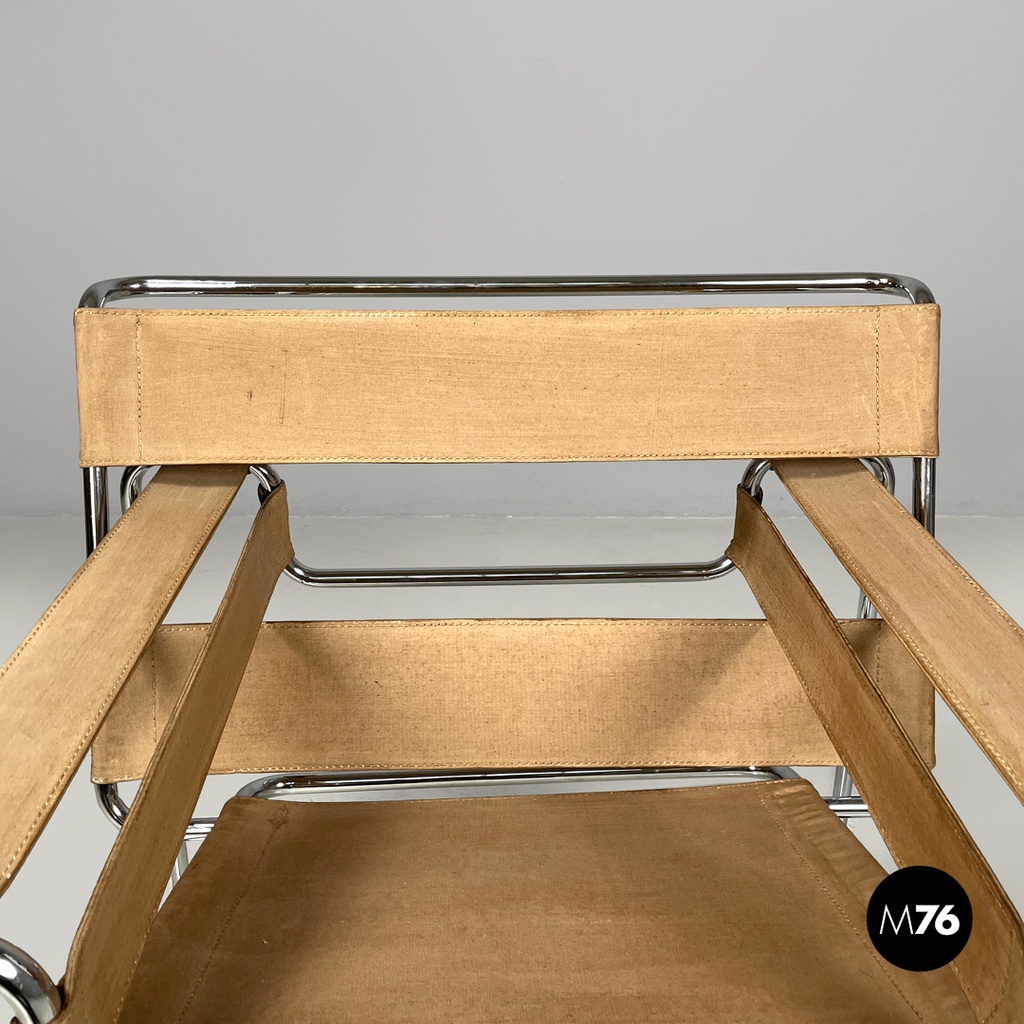 Poltrona Wassily o B3 di Marcel Breuer per Gavina, 1970 ca.