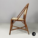 Sedia in paglia e rattan, 1960 ca.