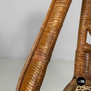 Sedia in paglia e rattan, 1960 ca.