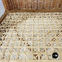 Sedia in paglia e rattan, 1960 ca.