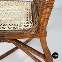 Sedia in paglia e rattan, 1960 ca.