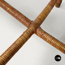 Sedia in paglia e rattan, 1960 ca.