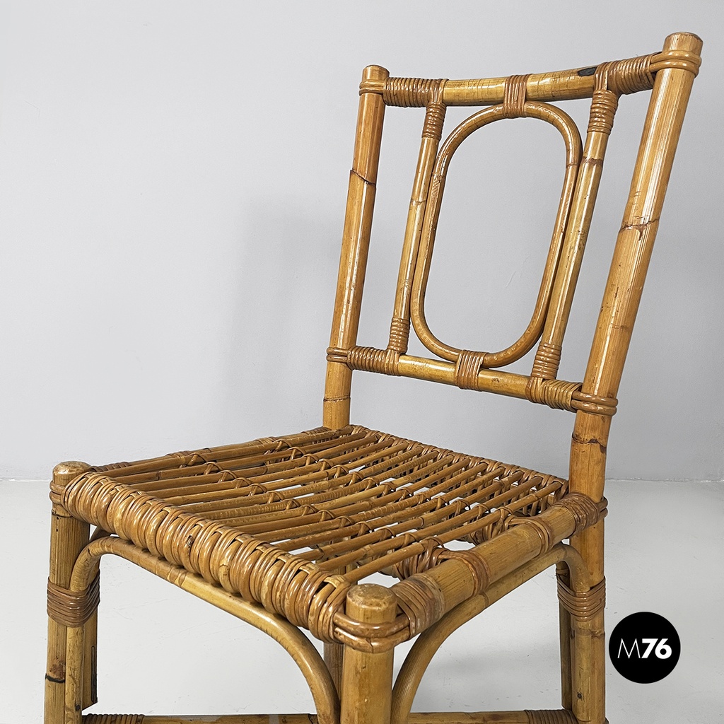 Sedie in rattan, 1960 ca.