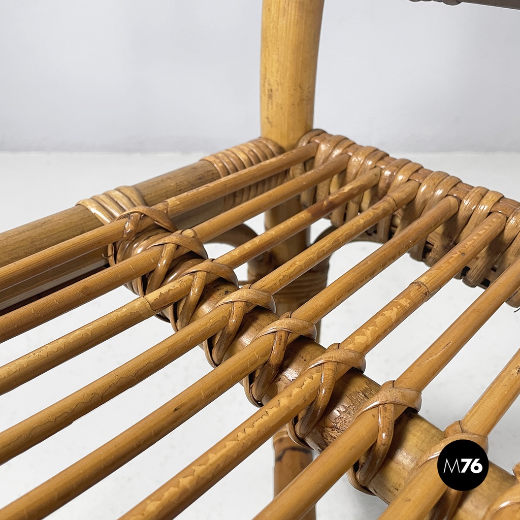 Sedie in rattan, 1960 ca.