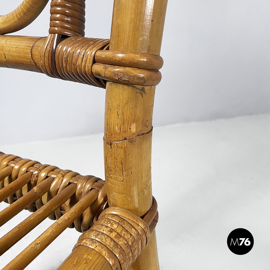 Sedie in rattan, 1960 ca.