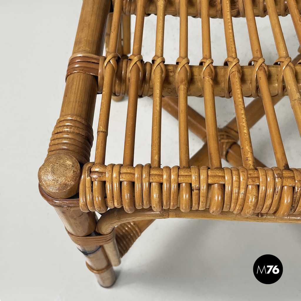 Sedie in rattan, 1960 ca.