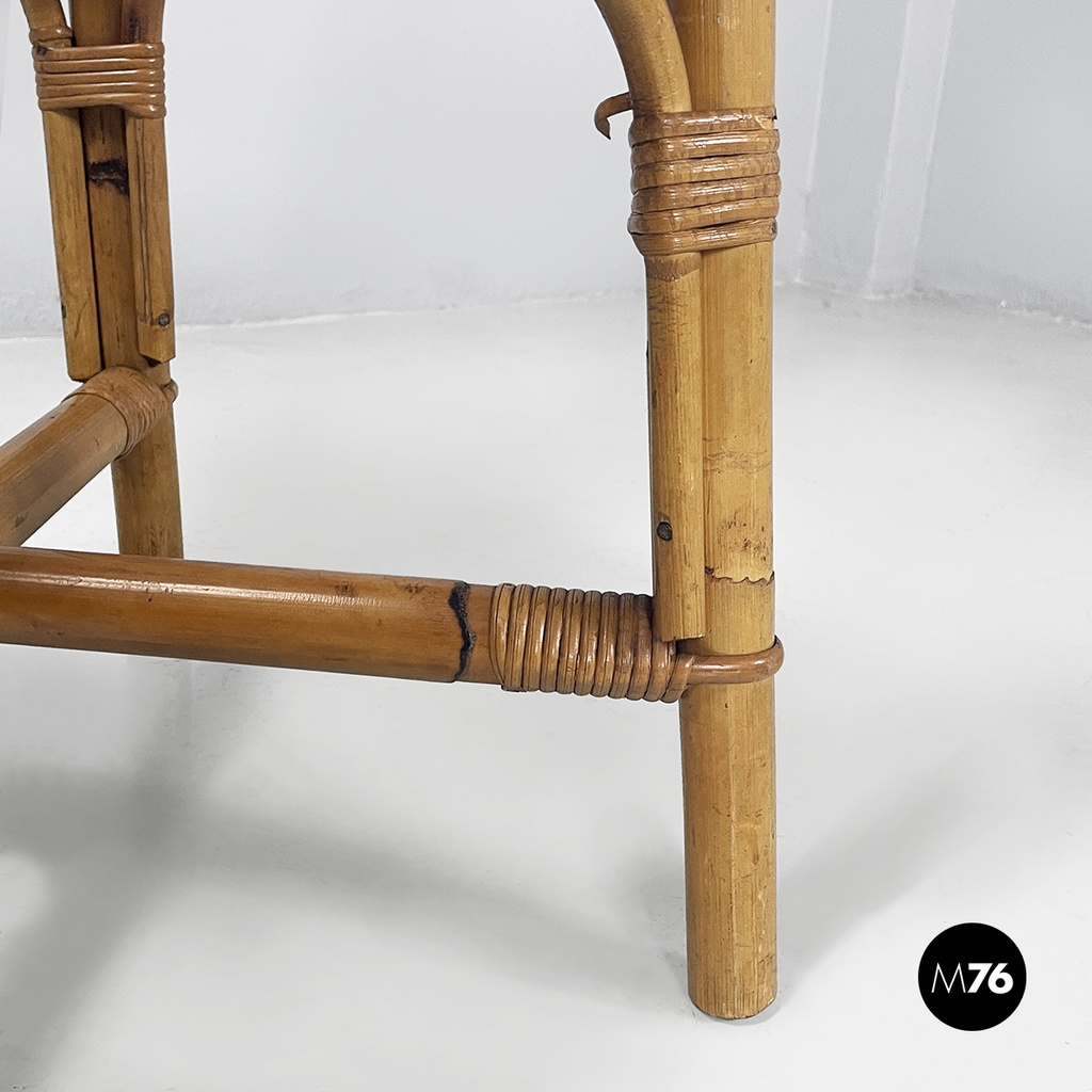 Sedie in rattan, 1960 ca.