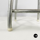 Sgabello in legno e metallo, 1960 ca.