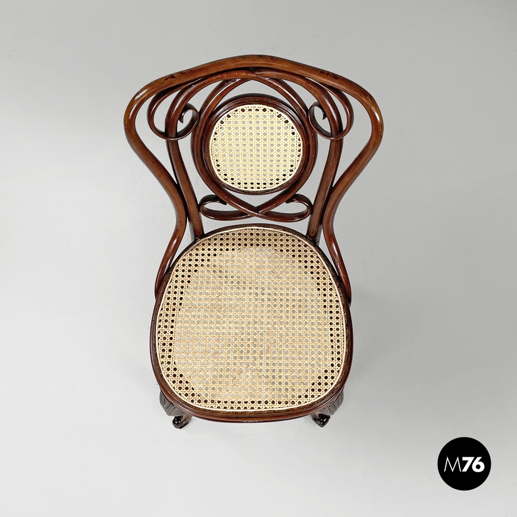 Sedie in legno e rattan, primi del 1900 ca.