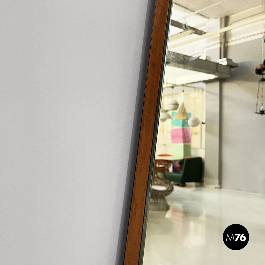 Specchio in legno e metallo, 1950 ca.