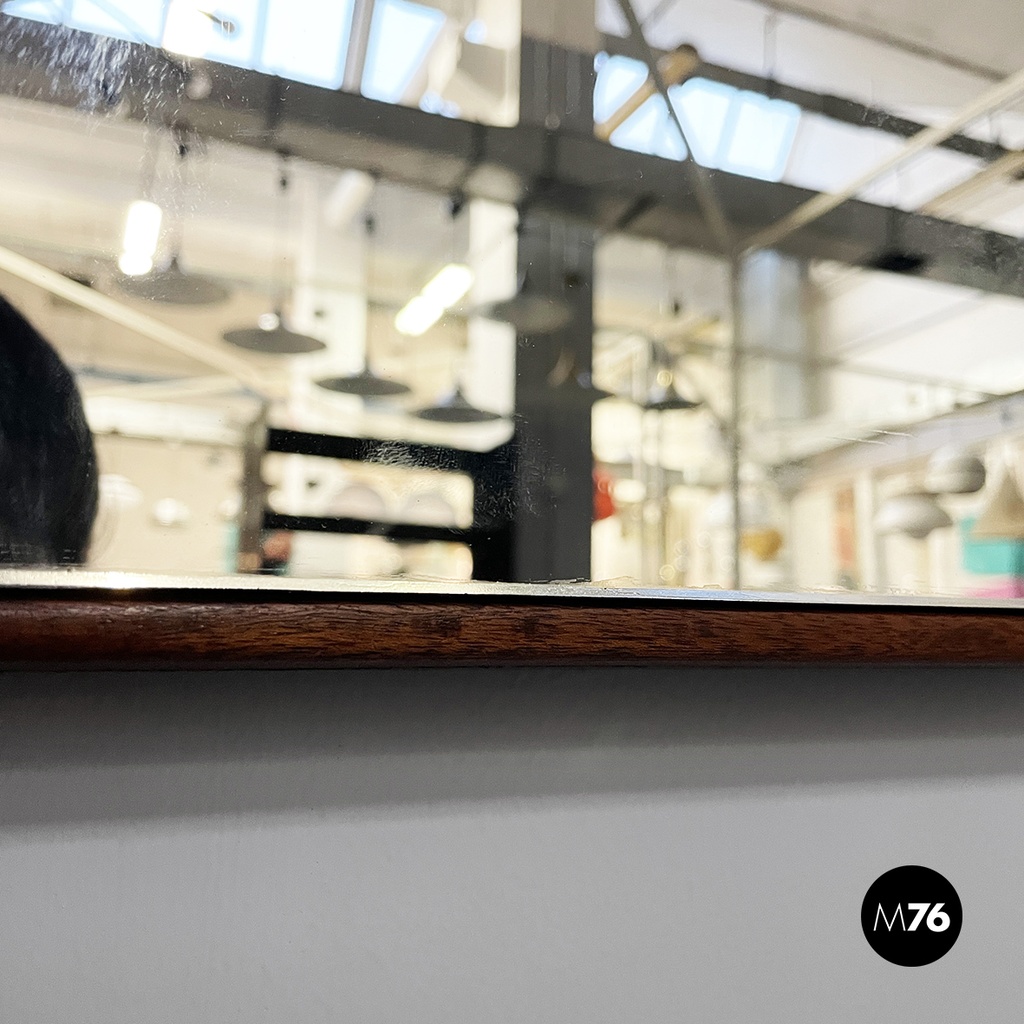 Specchio in legno e metallo, 1950 ca.