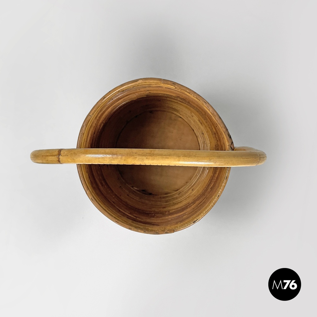 Portaombrelli in rattan, 1960 ca.