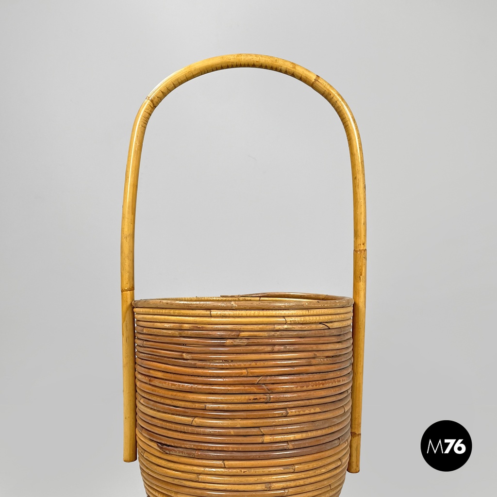 Portaombrelli in rattan, 1960 ca.