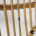 Poltrona in rattan, 1970 ca.