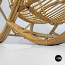 Poltrona in rattan, 1970 ca.