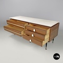 Sideboard in legno e marmo, 1960 ca.