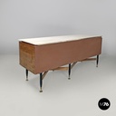 Sideboard in legno e marmo, 1960 ca.