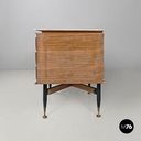 Sideboard in legno e marmo, 1960 ca.