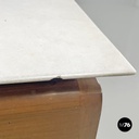 Sideboard in legno e marmo, 1960 ca.