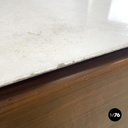 Sideboard in legno e marmo, 1960 ca.