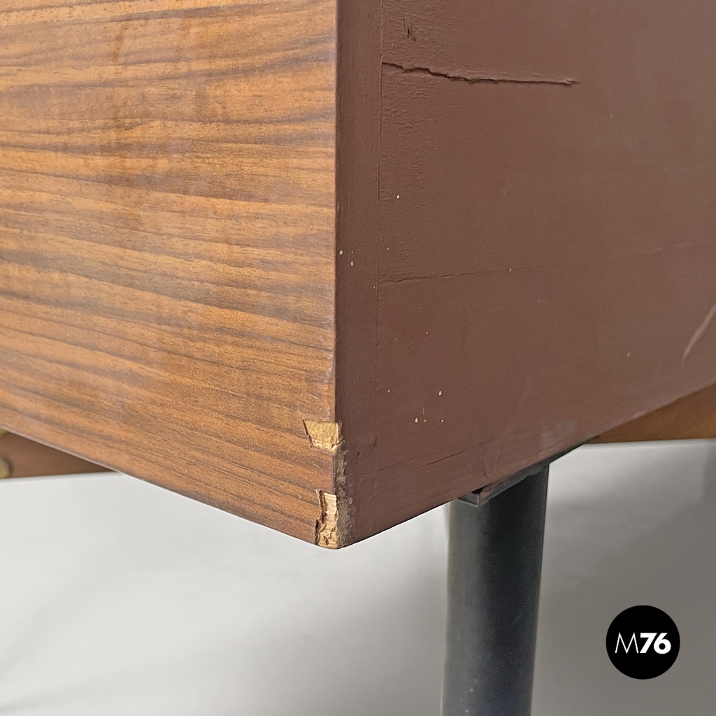 Sideboard in legno e marmo, 1960 ca.