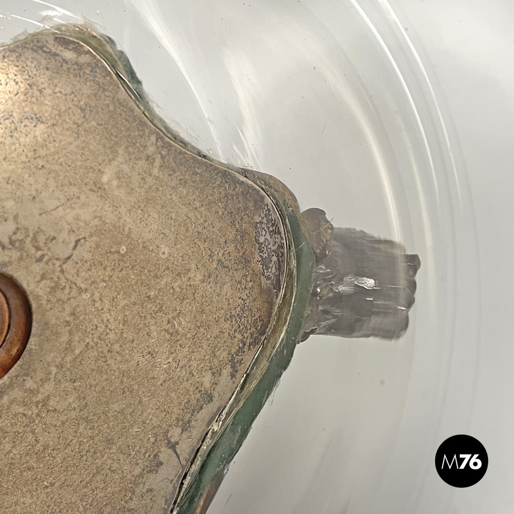 Coppa in legno e vetro, primi del 1900 ca.