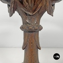 Coppa in legno e vetro, primi del 1900 ca.