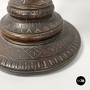 Coppa in legno e vetro, primi del 1900 ca.