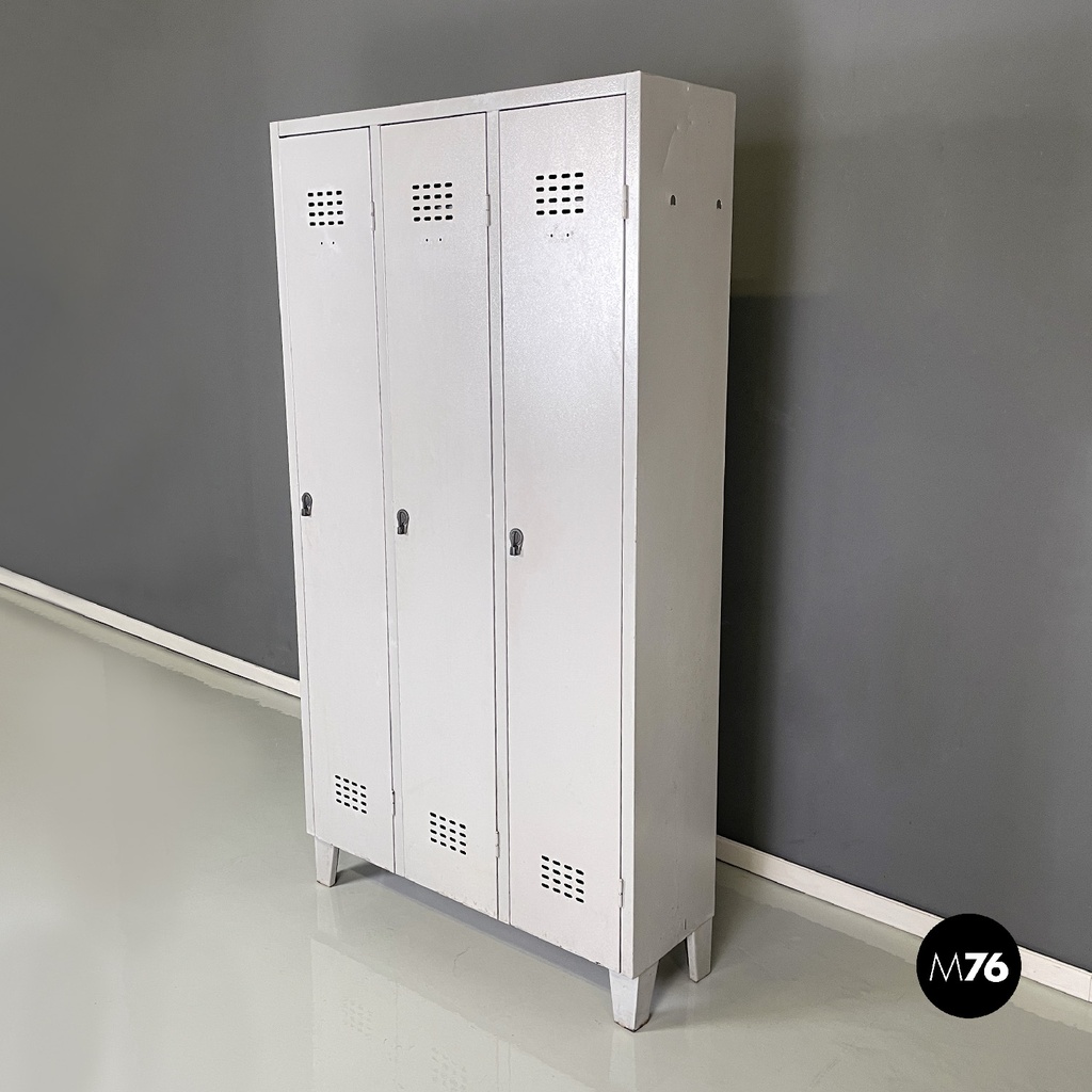 Armadio in metallo grigio, 1970 ca. 