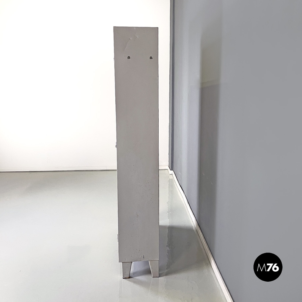 Armadio in metallo grigio, 1970 ca. 