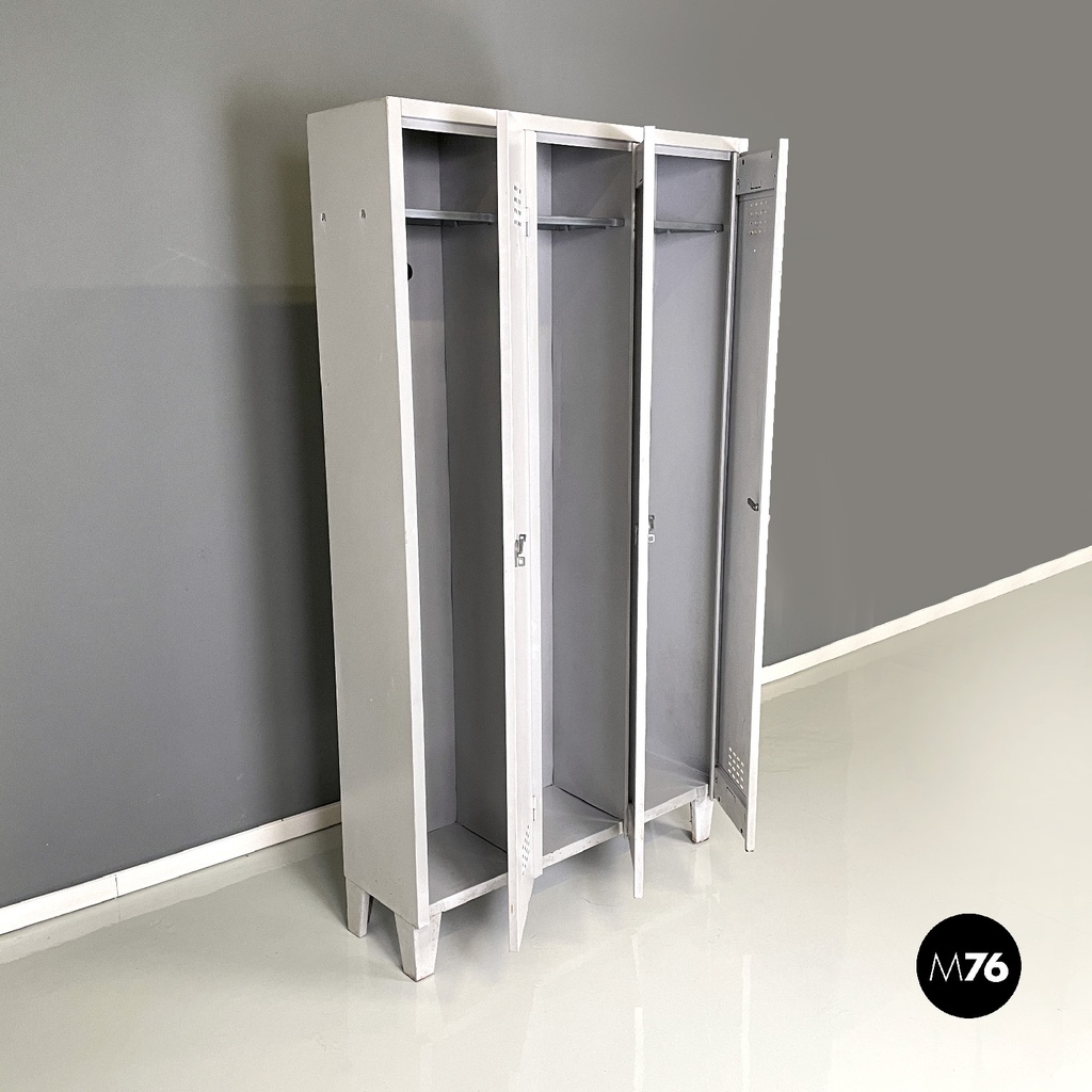 Armadio in metallo grigio, 1970 ca. 