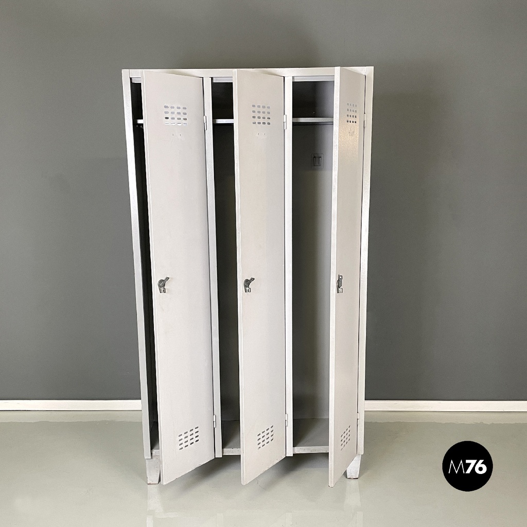 Armadio in metallo grigio, 1970 ca. 