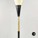 Lampada da terra in metallo e ottone, 1950 ca.