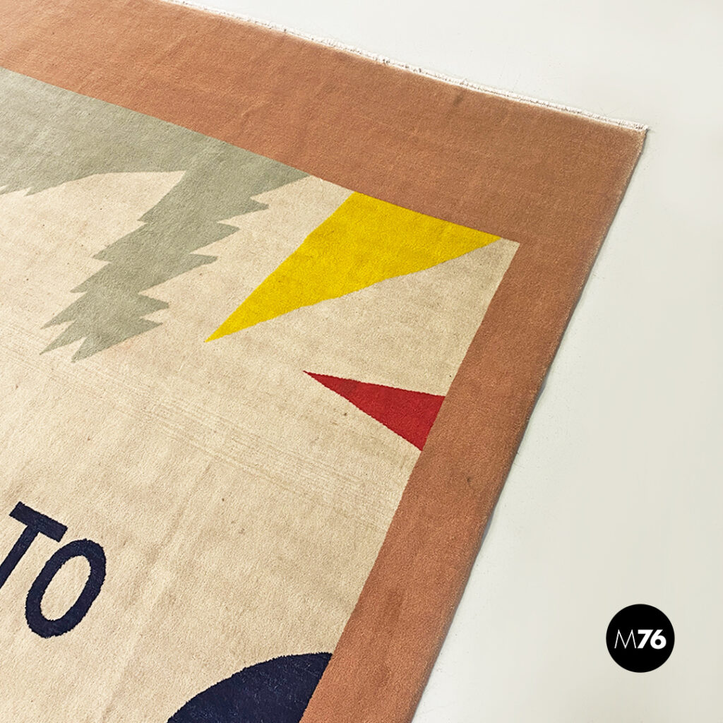 Tappeto Kleto di Ettore Sottsass per Cleto Munari, 1980 ca.