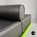 Materasso per daybed in finta pelle nera, 2024 