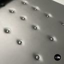 Materasso per daybed in finta pelle nera, 2024 